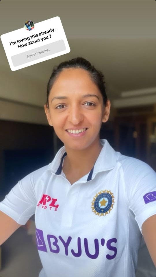 Harmanpreet Kaur reveals Indian women's team's Test Jersey