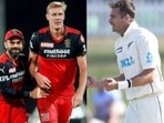 File Photos of RCB players Virat Kohli and Kyle Jamieson (left) and Tim Southee (right).(HT Collage) File Photos of RCB players Virat Kohli and Kyle Jamieson (left) and Tim Southee (right).(HT Collage)