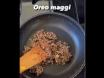 The image shows the preparation of Oreo Maggi.(Instagram/@chahat_anand) The image shows the preparation of Oreo Maggi.(Instagram/@chahat_anand)