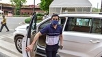 BJP MP Gautam Gambhir at Parliament House complex in Delhi.(PTI) BJP MP Gautam Gambhir at Parliament House complex in Delhi.(PTI)