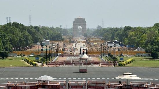 A deserted view of Vijay Chowk after the Delhi government lockdown to limit the spread of the coronavirus disease in New Delhi. (File photo) A deserted view of Vijay Chowk after the Delhi government lockdown to limit the spread of the coronavirus disease in New Delhi. (File photo)
