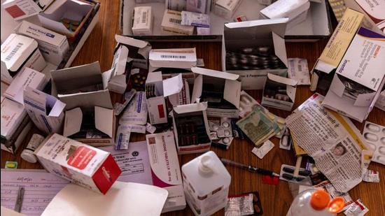 Records show that most people arrested from other states were part of different organised syndicates that duped Covid-19 patients or their families in Delhi by promising to supply Covid-19 medicines, injections, or medical essentials such as oxygen cylinders and concentrators. (REUTERS) Records show that most people arrested from other states were part of different organised syndicates that duped Covid-19 patients or their families in Delhi by promising to supply Covid-19 medicines, injections, or medical essentials such as oxygen cylinders and concentrators. (REUTERS)