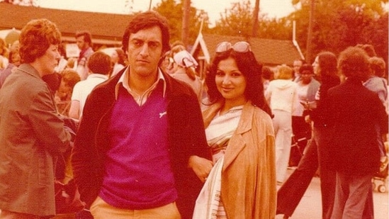 Sharmila Tagore and Mansoor Ali Khan Pataudi in a picture clicked abroad.