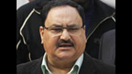 JP Nadda said the Union government, led by Prime Minister Narendra Modi, provided free ration to 80 crore people during the first and second wave of the pandemic. (HT File)
