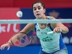 Spain's Carolina Marin in action. File(via REUTERS)