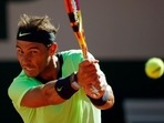 Spain's Rafael Nadal in action.