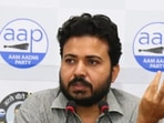 AAP leader and MCD in-charge Durgesh Pathak.(Image via Twitter) AAP leader and MCD in-charge Durgesh Pathak.(Image via Twitter)