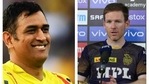 MS Dhoni and Eoin Morgan.(IPL/File) MS Dhoni and Eoin Morgan.(IPL/File)