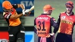 File Photos of Priyam Garg (left), and David Warner and Kane Williamson (right)(HT Collage) File Photos of Priyam Garg (left), and David Warner and Kane Williamson (right)(HT Collage)