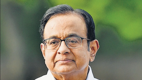 Congress leader P Chidambaram. (HT file)