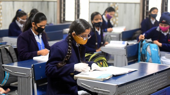 In the wake of Covid-19, CBSE cancelled Class 10 board exam, and postponed Class 12 examination. (Raj K Raj/HT (For representational purposes only)) In the wake of Covid-19, CBSE cancelled Class 10 board exam, and postponed Class 12 examination. (Raj K Raj/HT (For representational purposes only))