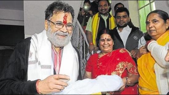 BJP leader Laxmikant Sharma died of Covid-19 at a hospital in Bhopal on Monday. HT Photo