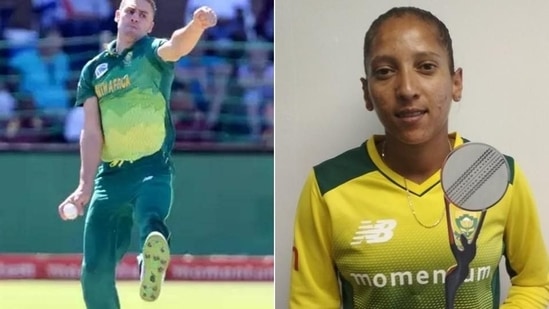 Nortje, Shabnim named South Africa men's and women's Cricketer of the Year(HT Collage)