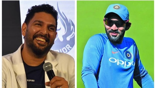 Yuvraj Singh and Dinesh Karthik Yuvraj Singh and Dinesh Karthik