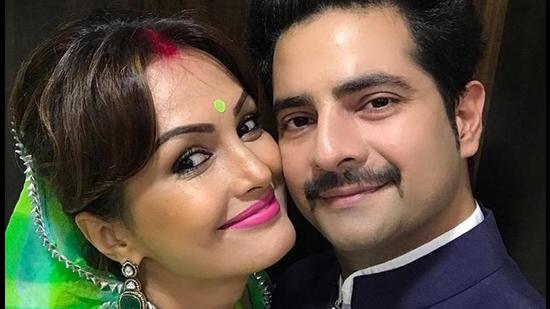 Nisha Rawal and Karan Mehra in happier times.