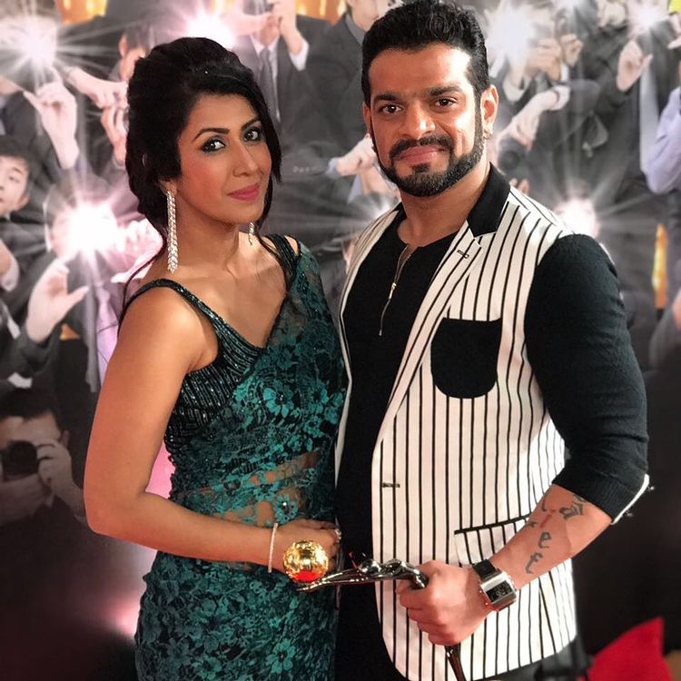 Actor Karan Patel with wife Ankita Actor Karan Patel with wife Ankita