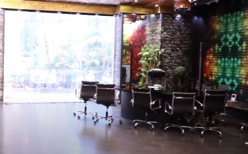 A look at the conference area in Ram Gopal Varma's office.