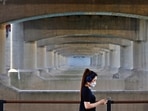 A woman takes a walk at a Han river park , in Seoul, South Korea. (REUTERS) A woman takes a walk at a Han river park , in Seoul, South Korea. (REUTERS)