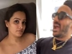 Rohit Reddy can be seen with a gold chain that has locket designed as the letter "A".