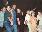 Govinda poses with Krushna Abhishek and Arti Singh. Govinda poses with Krushna Abhishek and Arti Singh.