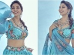 Madhuri Dixit is an ethereal dream in floral lehenga worth  <span class='webrupee'>₹</span>72k. All pics