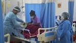 In this picture taken on June 1, 2021, a doctor (C) checks on a Covid-19 coronavirus patient at an Intensive Care Unit (ICU) of the Nightingale Hospital, on the outskirts of Siliguri.(AFP) In this picture taken on June 1, 2021, a doctor (C) checks on a Covid-19 coronavirus patient at an Intensive Care Unit (ICU) of the Nightingale Hospital, on the outskirts of Siliguri.(AFP)