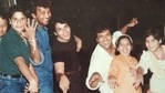 Govinda poses with Krushna Abhishek and Arti Singh.