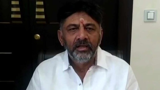 Karnataka Congress asked the BJP government in the state whether it agrees with their vaccine advisor's assessment and if they plan to explain by when they hope to vaccinate all adults in Karnataka. In picture - Congress leader DK Shivakumar. (ANI)