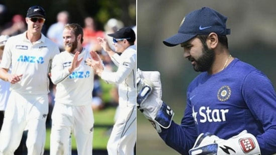 File Photos of Parthiv Patel (left) and the New Zealand cricket team. (HT Collage)