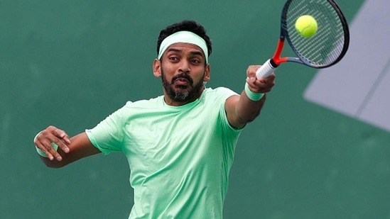 File image of Divij Sharan in action. (Getty Images)
