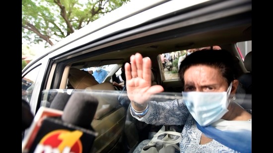 Congress MP from Patiala after meeting the panel in New Delhi on Wednesday. (HT PHOTO) Congress MP from Patiala after meeting the panel in New Delhi on Wednesday. (HT PHOTO)