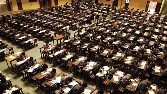 "The state government decided to scrap the exams for class 12 of the Gujarat Secondary and Higher Secondary Board (GSHSB) after taking into consideration the Centre's decision to scrap the exams for class 12 students of the CBSE given the coronavirus pandemic," state Education Minister Bhupendrasinh Chudasama said. (Arun Mondhe/HT File Photo) "The state government decided to scrap the exams for class 12 of the Gujarat Secondary and Higher Secondary Board (GSHSB) after taking into consideration the Centre's decision to scrap the exams for class 12 students of the CBSE given the coronavirus pandemic," state Education Minister Bhupendrasinh Chudasama said. (Arun Mondhe/HT File Photo)