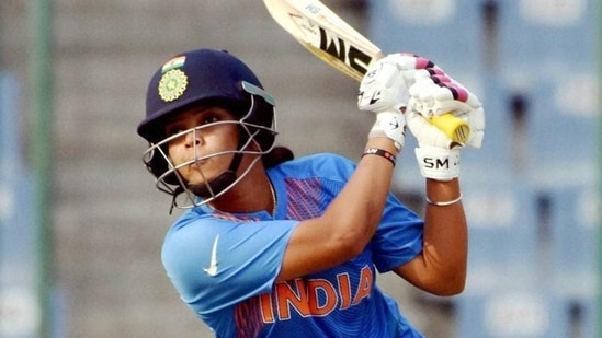 India's Veda Krishnamurthy plays a shot(PTI Photo)