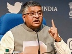 IT minister Ravi Shankar Prasad. IT minister Ravi Shankar Prasad.