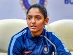 Harmanpreet Kaur during a press conference.(PTI) Harmanpreet Kaur during a press conference.(PTI)