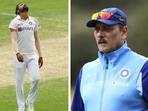 Mohammed Siraj and Ravi Shastri.