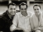 Bobby Deol with his father, actor Dharmendra, and wife Tanya Deol.