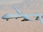 Predator Drone with HellFire missile over Afghanistan theatre