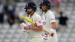 England's Rory Burns and England's Joe Root leave the pitch at the end of play on the second day of the Test against New Zealand(AP) England's Rory Burns and England's Joe Root leave the pitch at the end of play on the second day of the Test against New Zealand(AP)