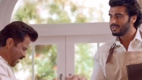 Anil Kapoor and nephew Arjun Kapoor seen together in a new ad.