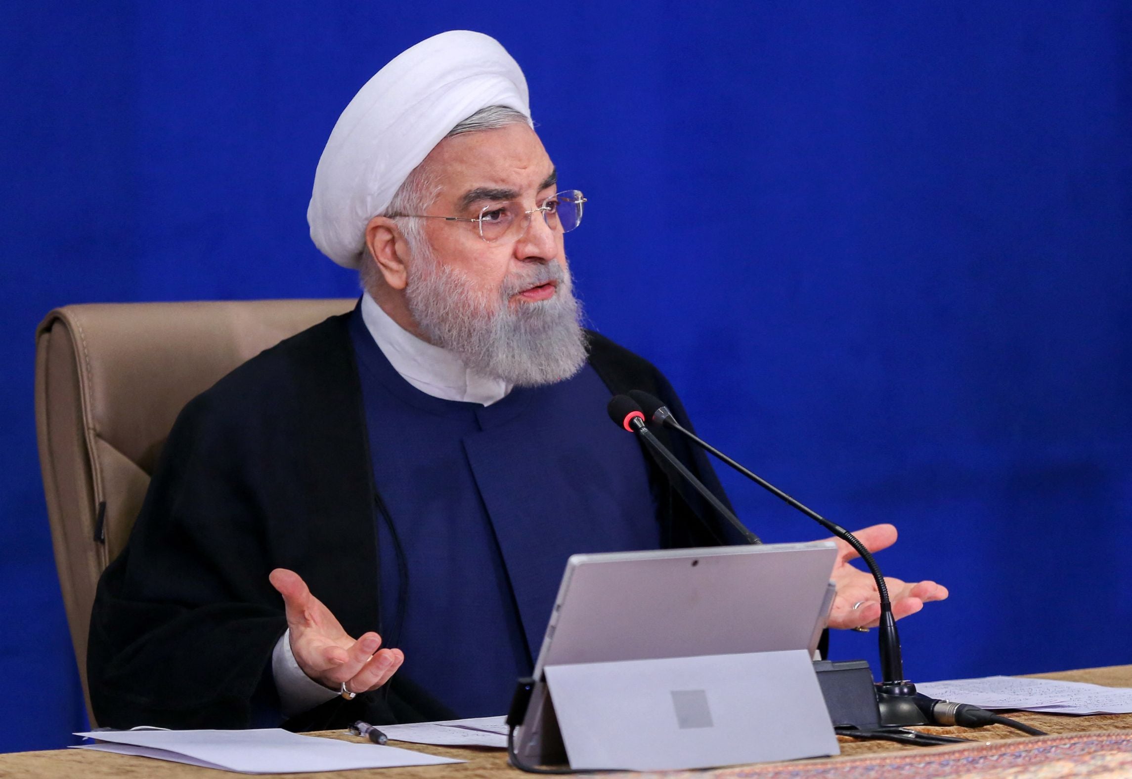 Former Iranian President Hassan Rouhani also holds a doctorate besides religious credentials. (AFP File Photo) Former Iranian President Hassan Rouhani also holds a doctorate besides religious credentials. (AFP File Photo)