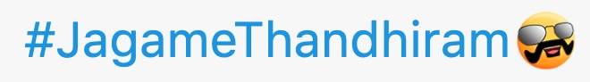 The emoji for Jagame Thandhiram. The emoji for Jagame Thandhiram.