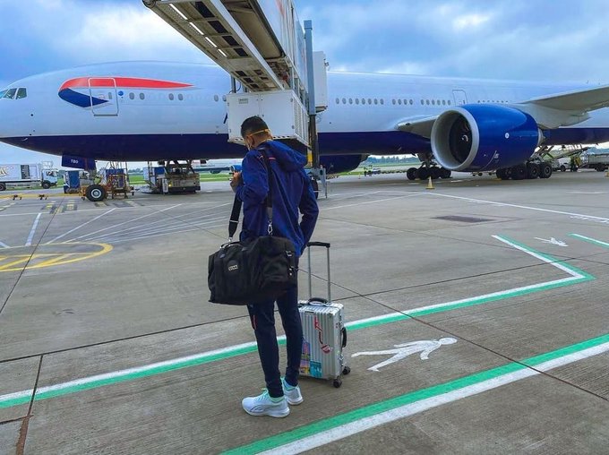 KL Rahul after landing in the UK KL Rahul after landing in the UK