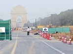 A view of the Central Vista Avenue Redevelopment project construction site at Rajpath in New Delhi (Photo by Arvind Yadav/ Hindustan Times) A view of the Central Vista Avenue Redevelopment project construction site at Rajpath in New Delhi (Photo by Arvind Yadav/ Hindustan Times)