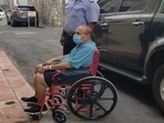 Fugitive businessman Mehul Choksi is seen arriving at a Dominican court on Wednesday in this file photo. (Antigua Newsroom ) Fugitive businessman Mehul Choksi is seen arriving at a Dominican court on Wednesday in this file photo. (Antigua Newsroom )
