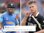 MS Dhoni and Jimmy Neesham