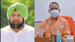Punjab chief minister Captain Amarinder Singh (left) and Uttar Pradesh chief minister Yogi Adityanath. Punjab chief minister Captain Amarinder Singh (left) and Uttar Pradesh chief minister Yogi Adityanath.