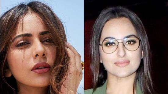 Actors Rakul Preet Singh and Sonakshi Sinha