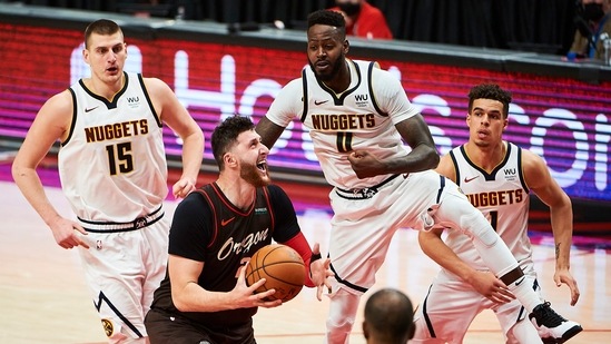 Nuggets Eliminate Trail Blazers In Game 6 With 126-115 Win - Hindustan ...