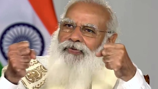 PM Modi's surprise interactive session made students happy and excited(ANI) PM Modi's surprise interactive session made students happy and excited(ANI)
